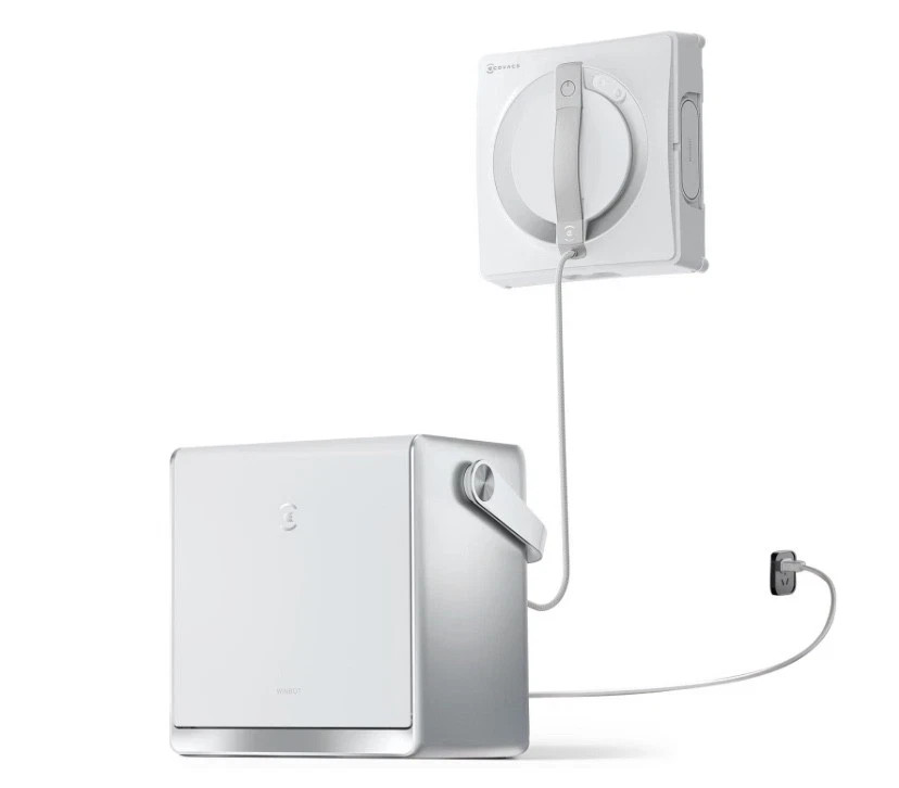 New Ecovacs Winbot W2 PRO Omni Portable Window Cleaning Robot with Station White