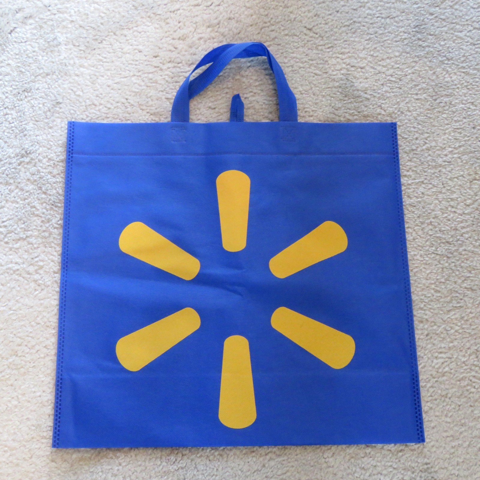 Lot 10 NEW NWOT Walmart Reusable XLarge Tote Bags abt. 18″ L x 17 “T x 7” D