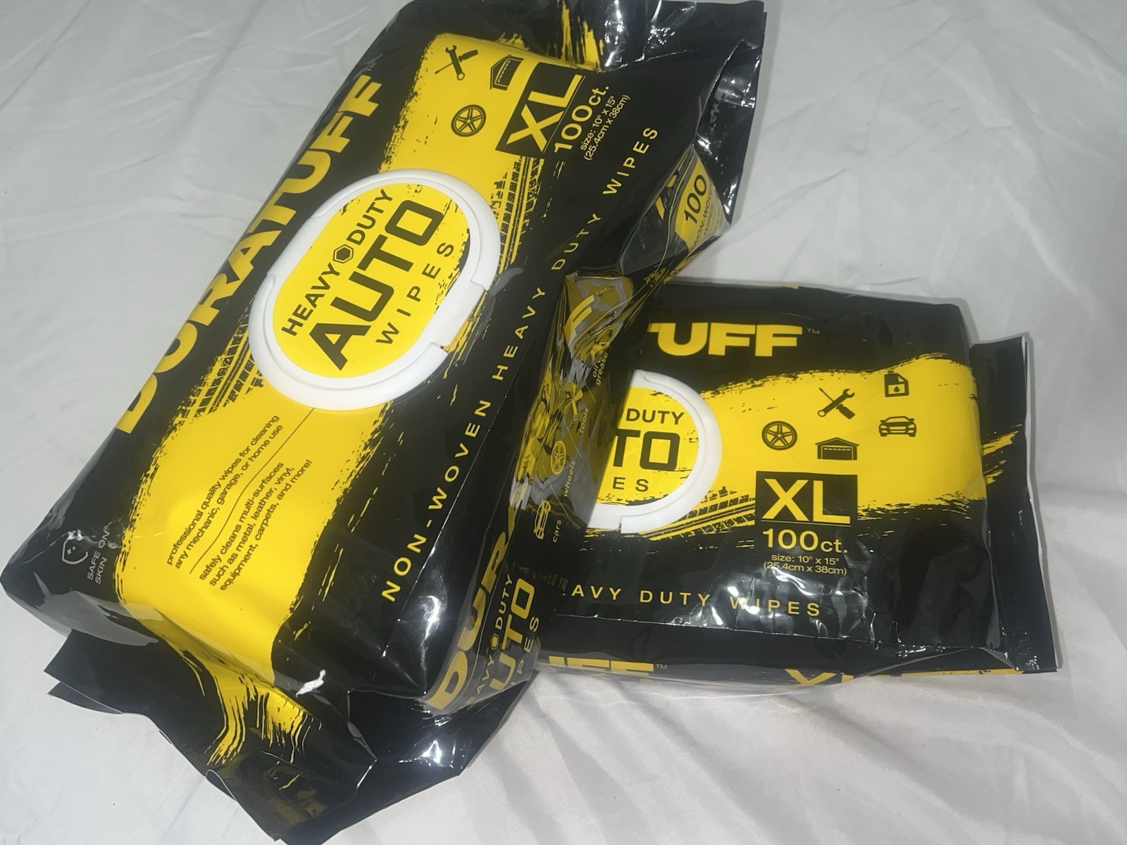 Auto Cleaning Wipes – 200 Count (2 Packs of 100) XL 15″ x 10″ Heavy-Duty AUTO
