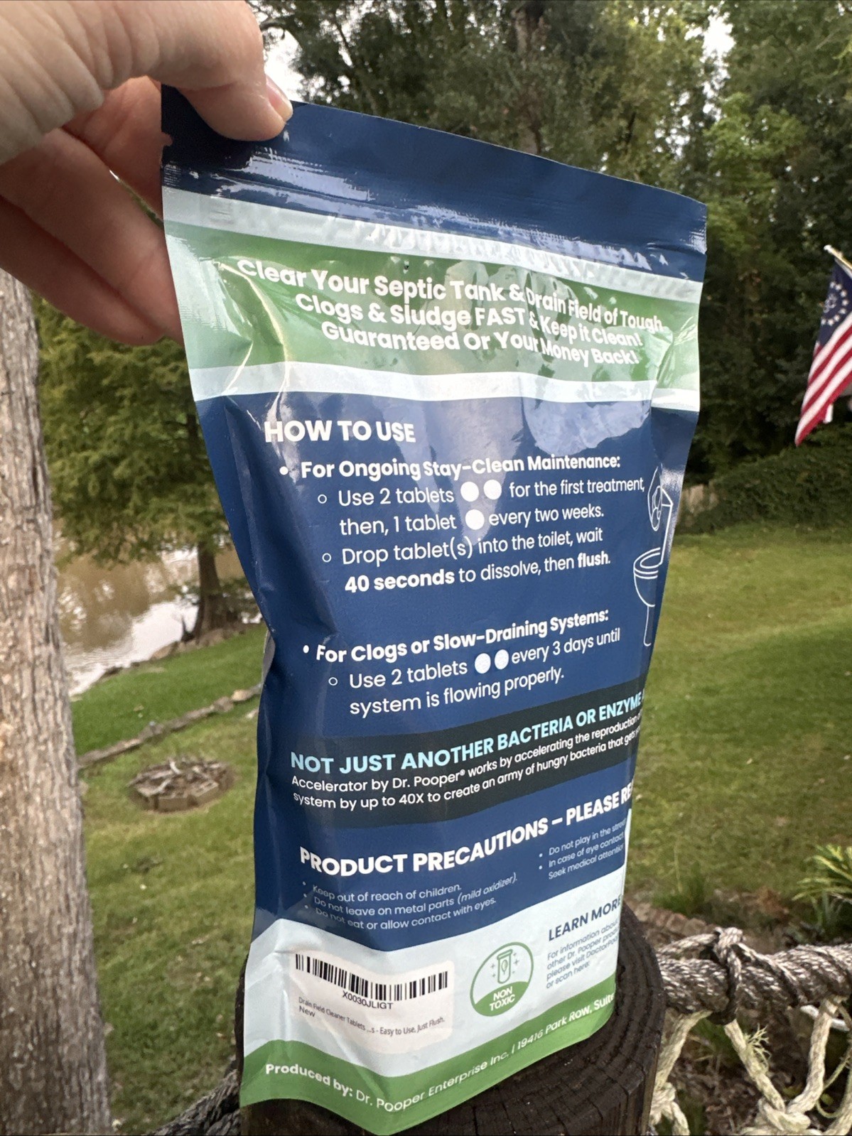 Accelerator by Dr. Pooper Drain Field Cleaner Tablets (20 Count) – Septic Tank H