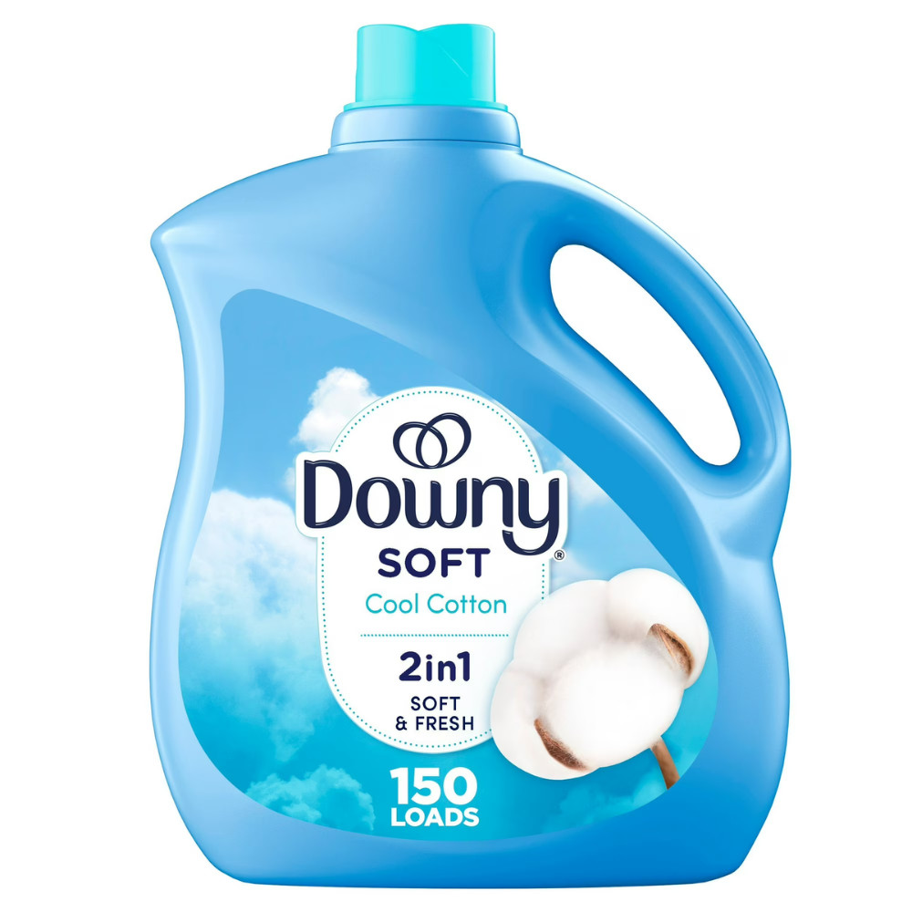 Downy Liquid Fabric Softener, Cool Cotton Scent, 111 fl oz, 150 Loads, Best New