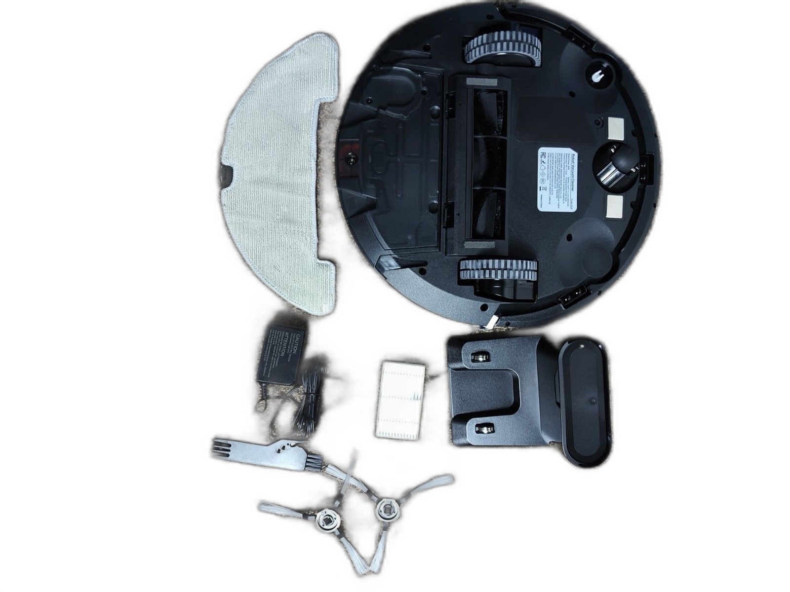 Create More BL20 Robot Vacuum, Wi‑Fi Mapping, Vacuum & Mop, Black w/ Dock