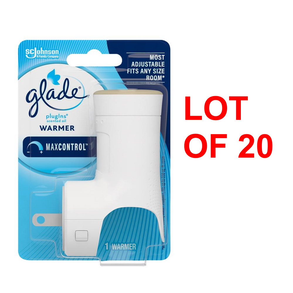 *LOT OF 20* Glade PlugIns Scented Oil Air Freshener MaxControl Warmer Diffusers