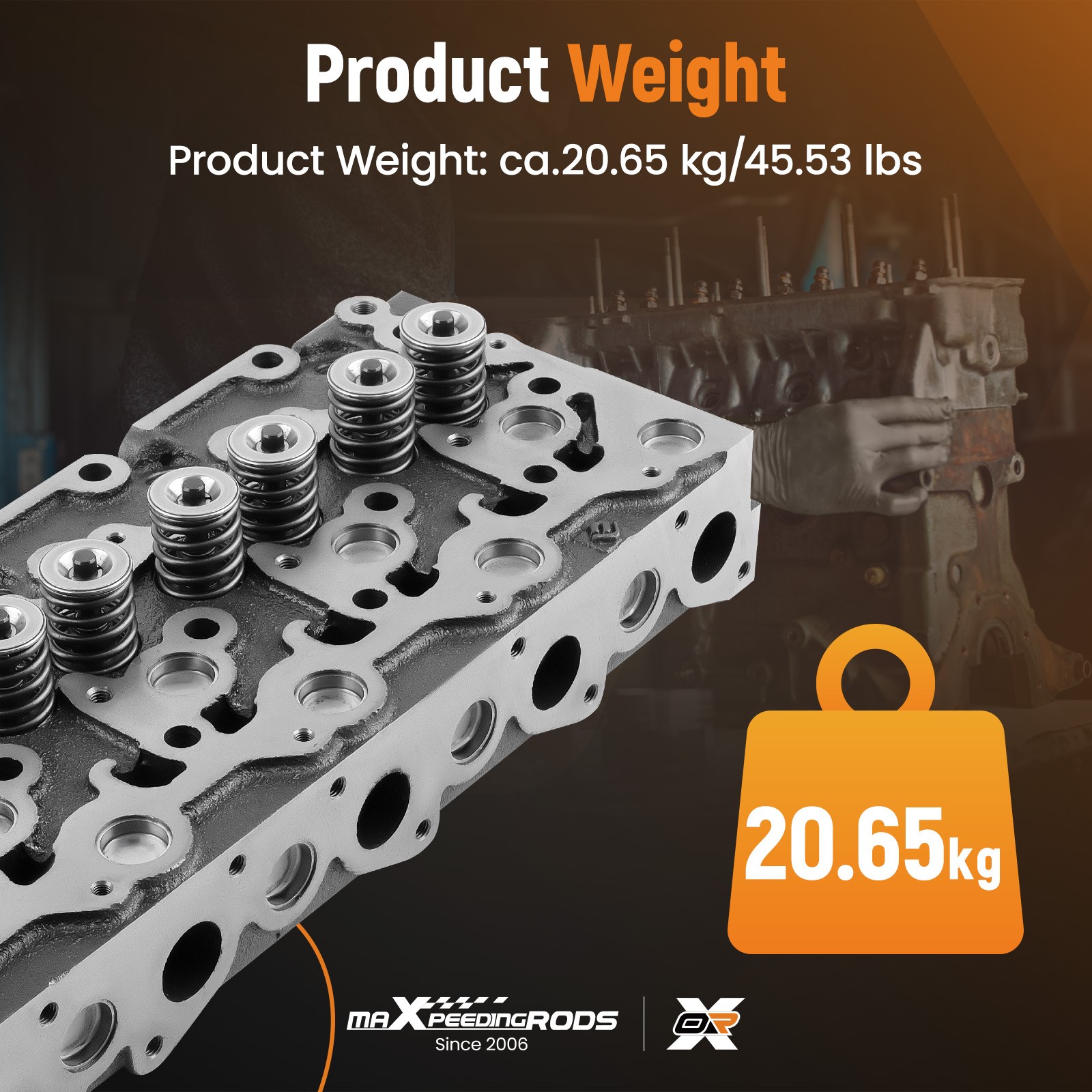 Complete Cylinder Head Assy for Kubota L4400 L4330 L4630 L4600 L45 Tractor
