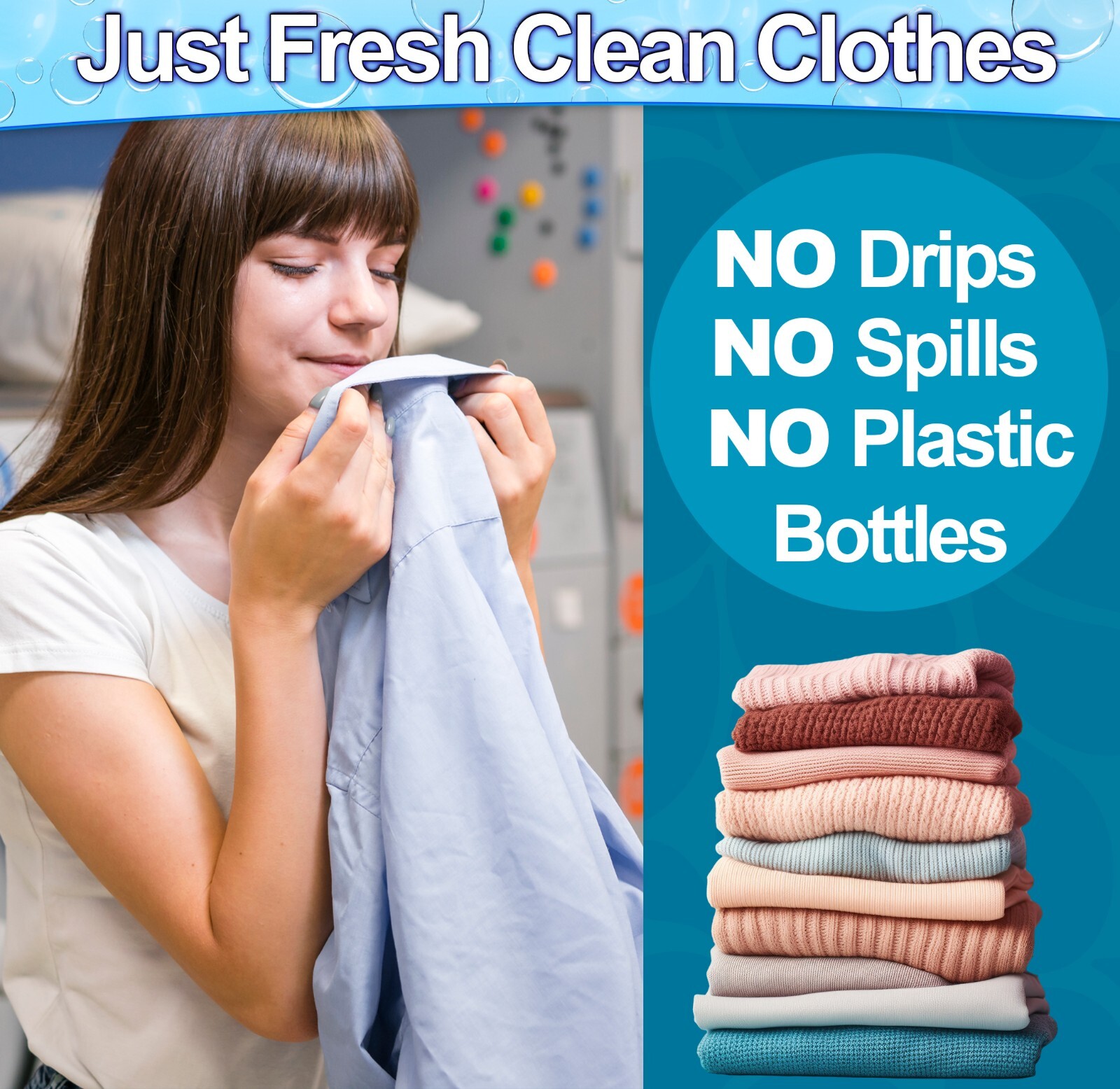 Laundry Detergent Sheets (120 Loads) Eco-Friendly Hypoallergenic & Enzyme-Base