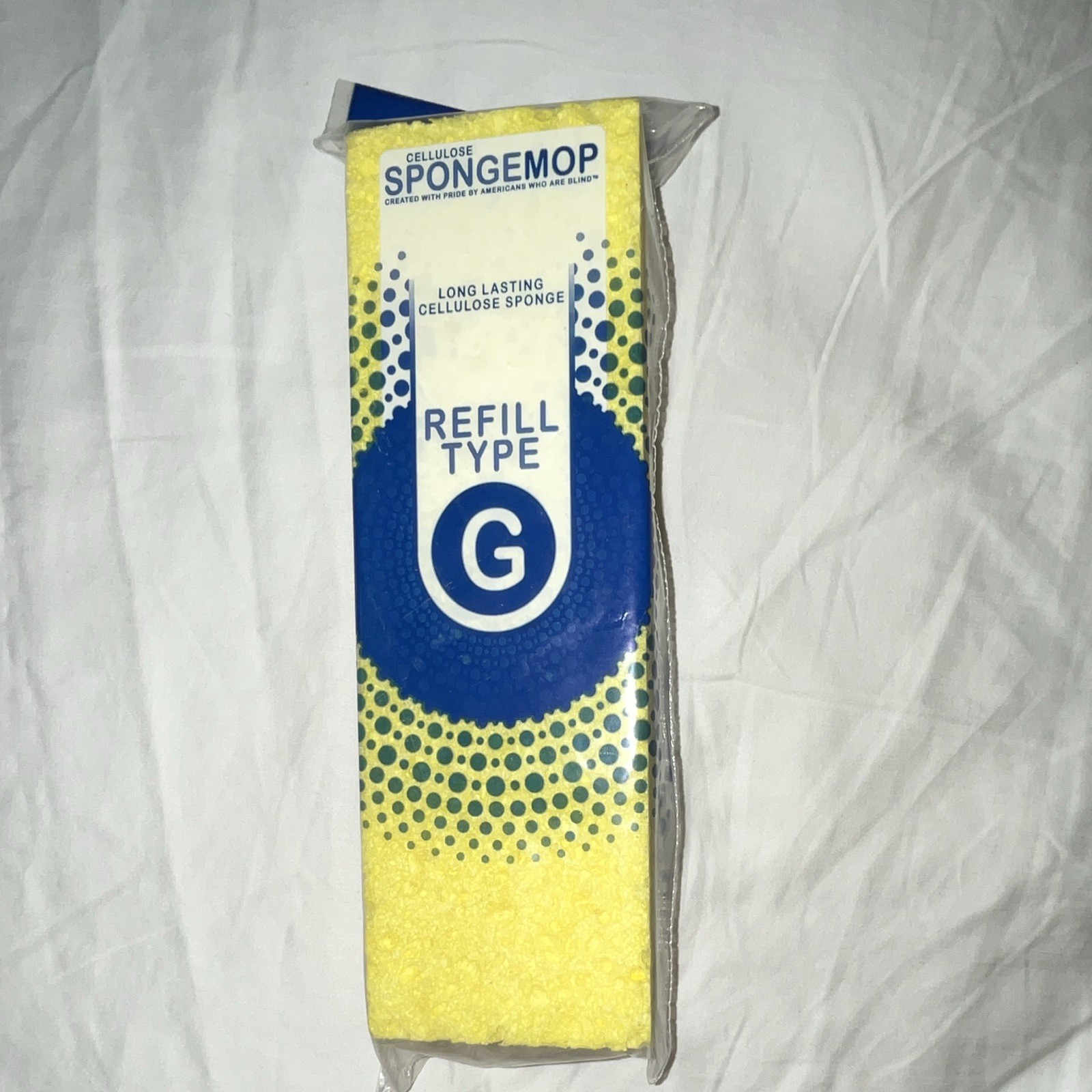 LC Industries Type G Cellulose Sponge Mop Refill Pad 105 Washes Yellow/Blue