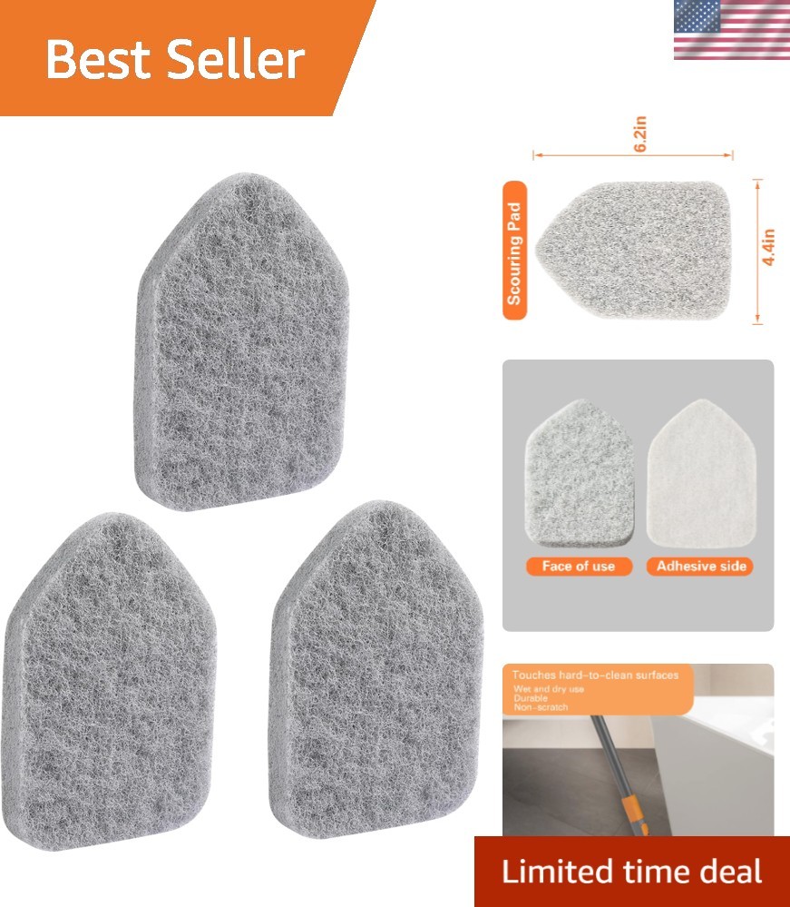3-Piece Durable Scouring Pads for Ultimate Multi-Surface Cleaning | 6.2″ x 4.4″