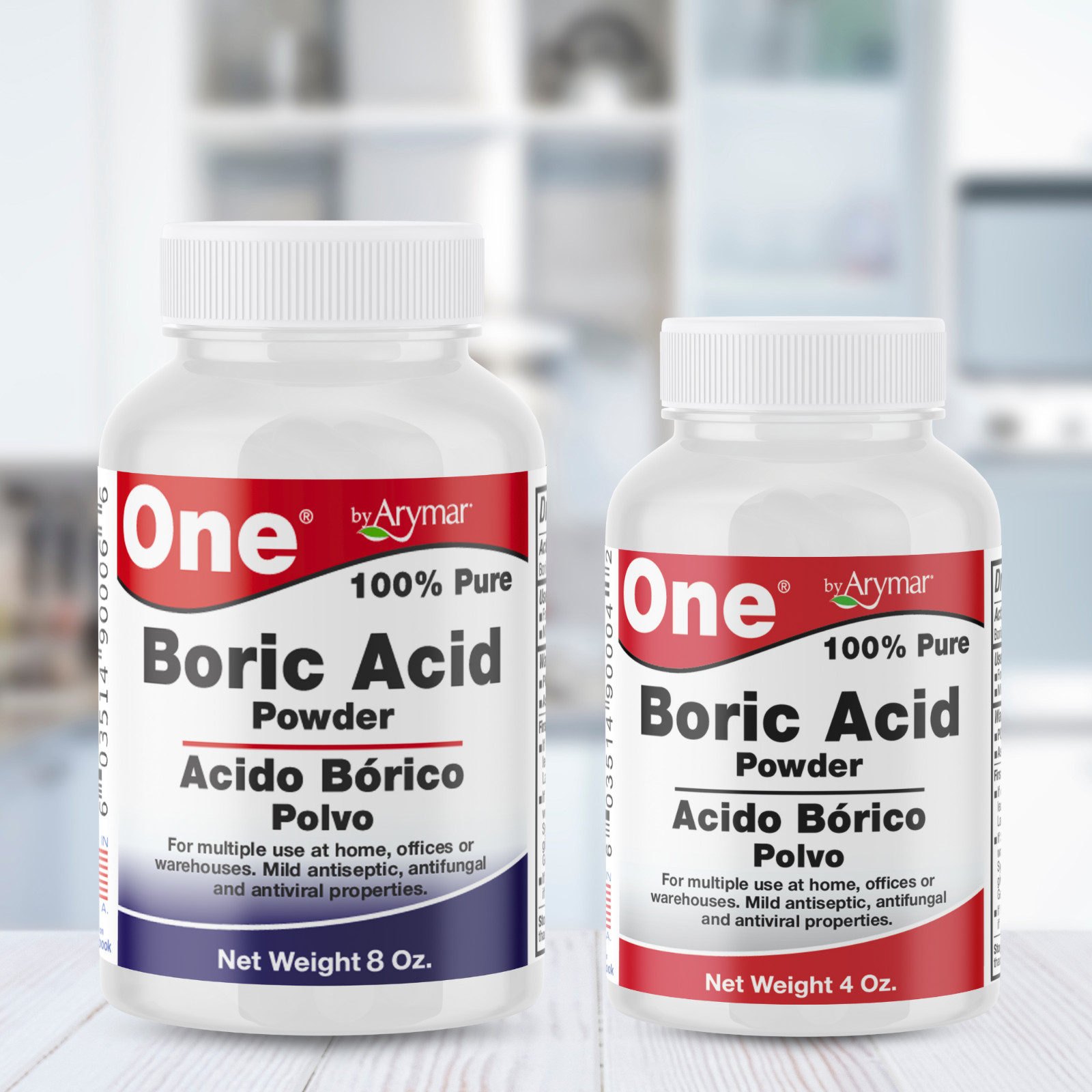 Arymar 100% Pure Boric Powder Granulated, Multi-Purpose Cleaner 4 fl oz (2-Pack)