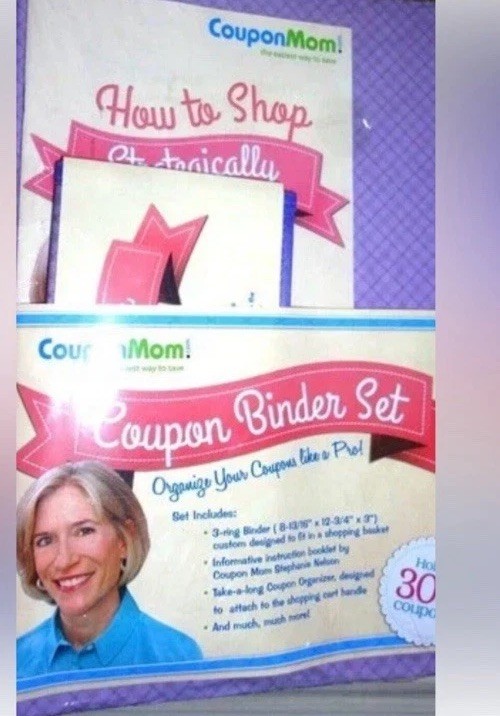 Coupon Mom The Ultimate Coupon Organizer NEW sealed Pad Take Along Pouch Holder