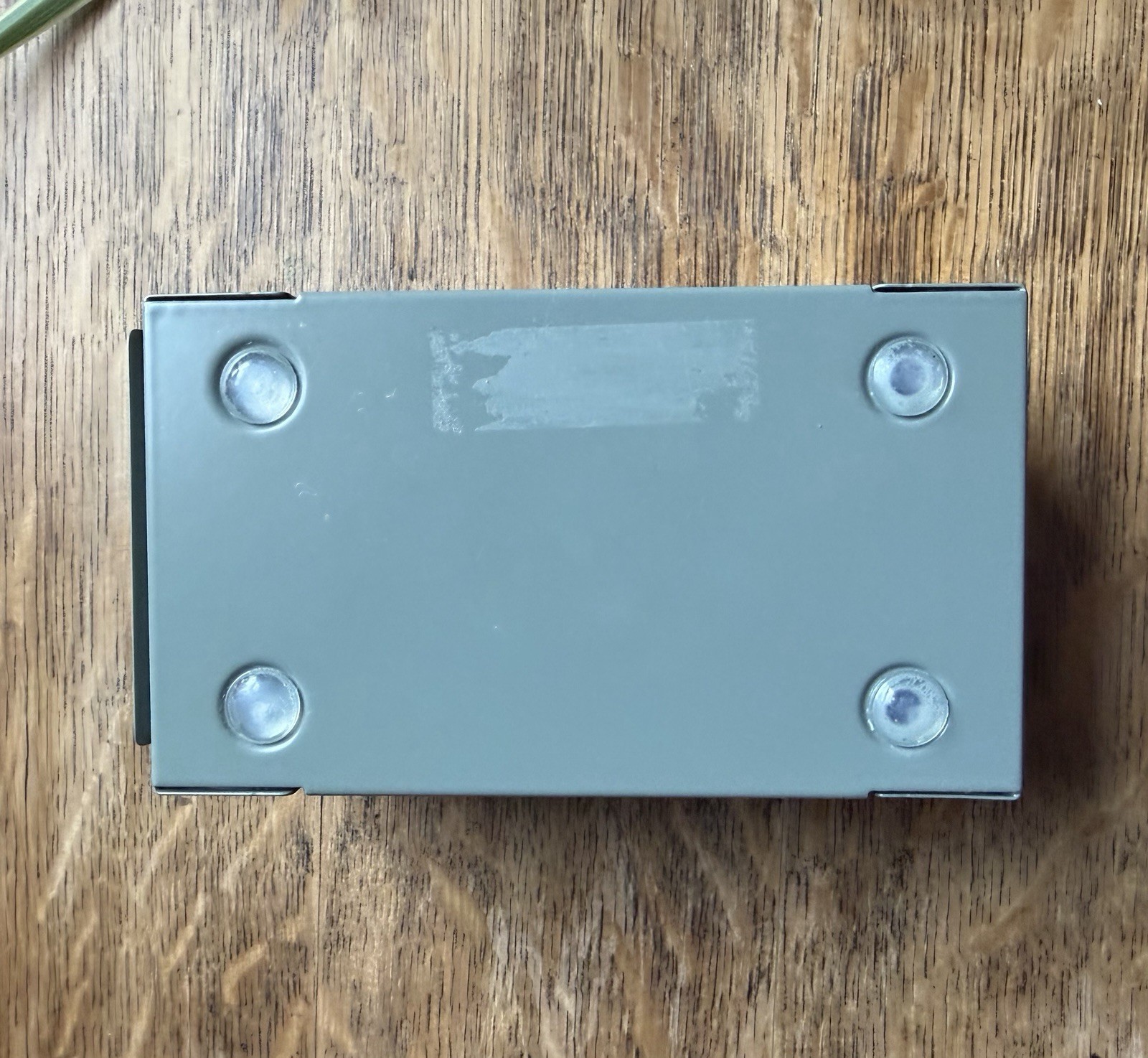 IKEA REJSA Storage Box Metal Bin Gray/Green 3 1/2″x6 3/4″ x3″
