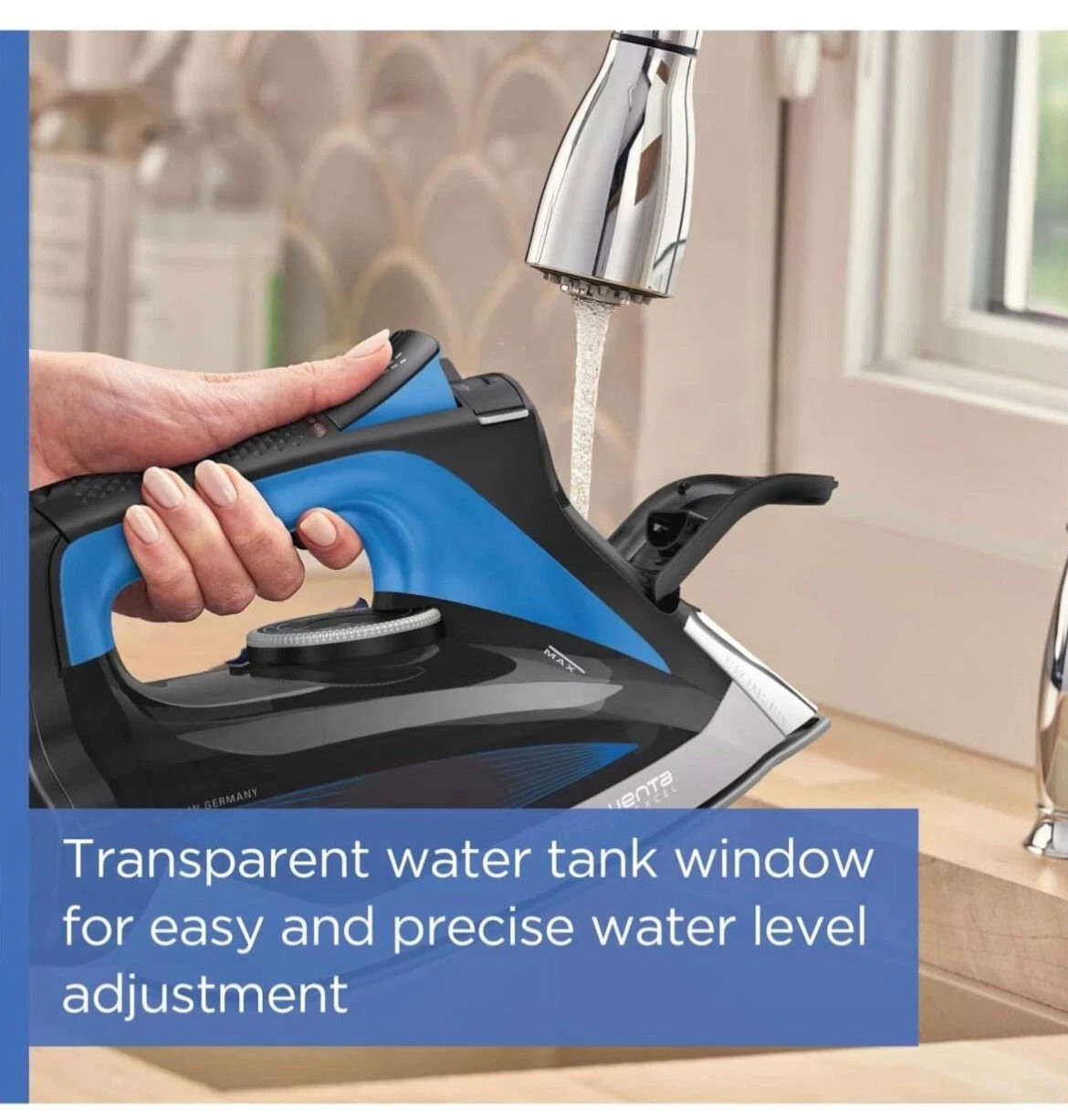 Rowenta 1750 Watt Focus Xcel Iron with Steam boost, Anti Drip, Auto Off. NEW