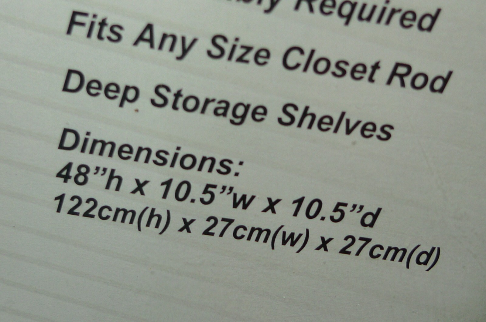 Hanging Closet Organizer 6 Shelf ~ Collapsible Storage Shelves 48 in. x 10.5 in.