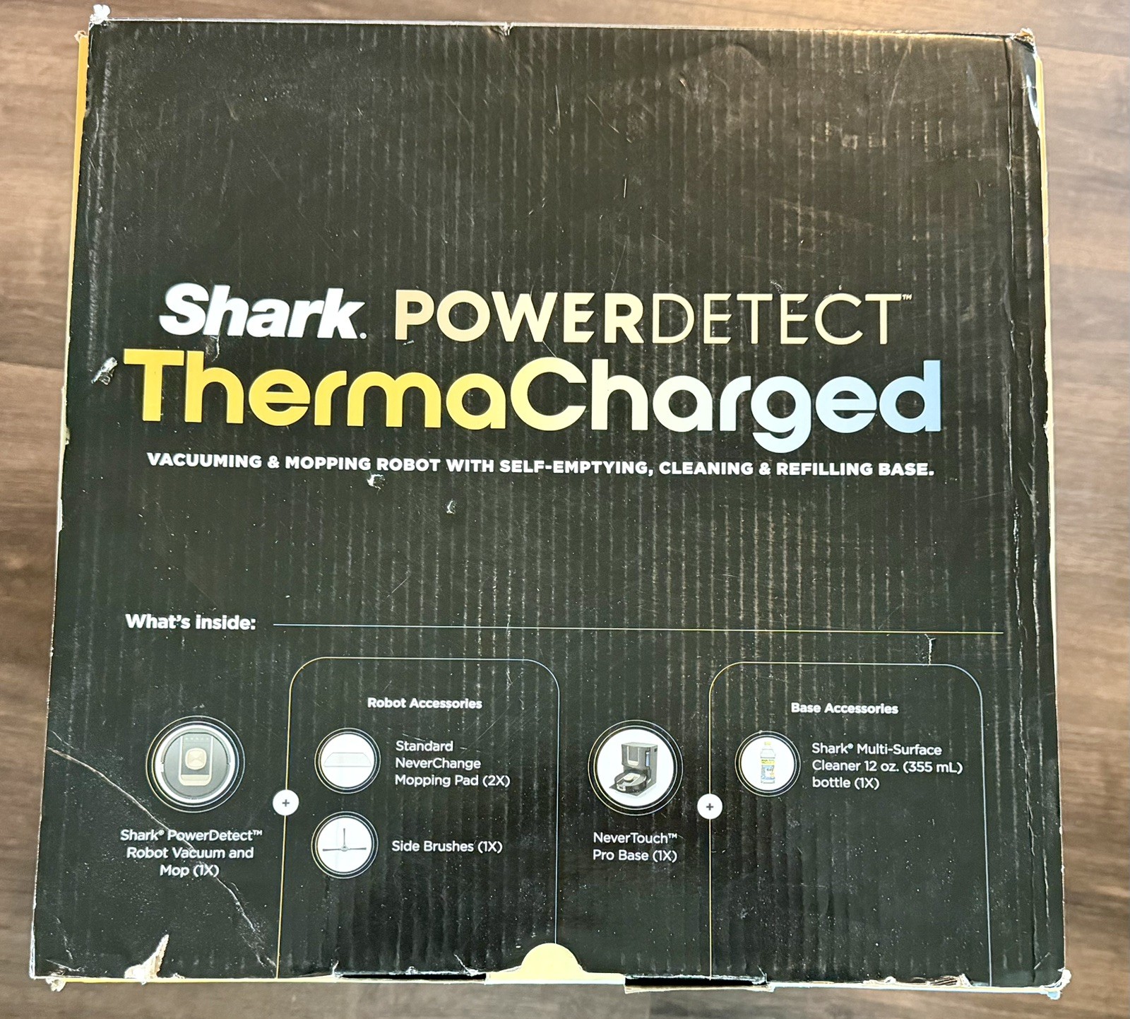 Shark PowerDetect ThermaCharged Robot Vacuum & Mop RV2920XE NeverTouch Pro NEW