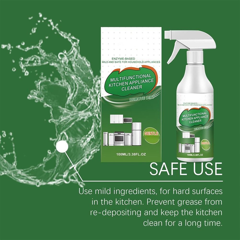 Multifunctional Kitchen Appliance Cleaner Spray 100ml Heavy Oil Stain Remover
