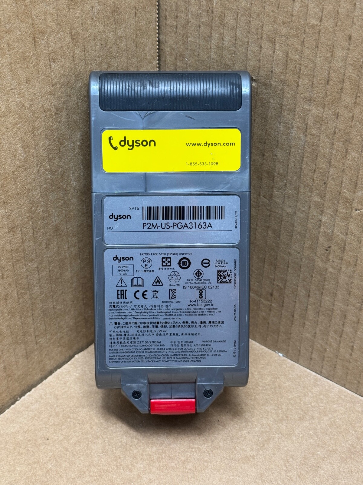 GENUINE DYSON CLICK IN BATTERY OUTSIZE [SV16] FOR V15 V11 – SV29 SV15 SV22 SV28