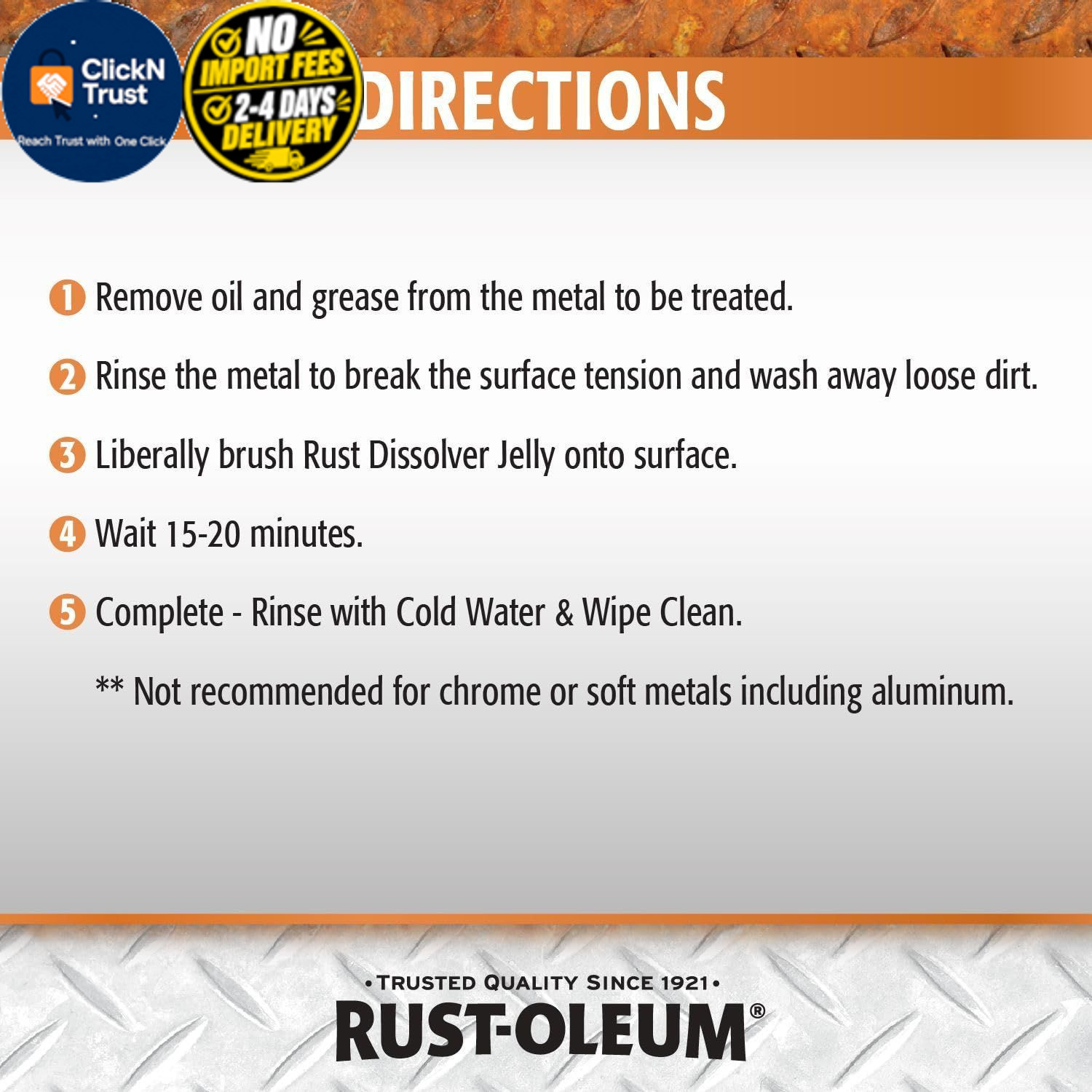 Rust-Oleum Rust Dissolver Jelly | Heavy-Duty 8 Fl Oz (Pack of 1), No Color