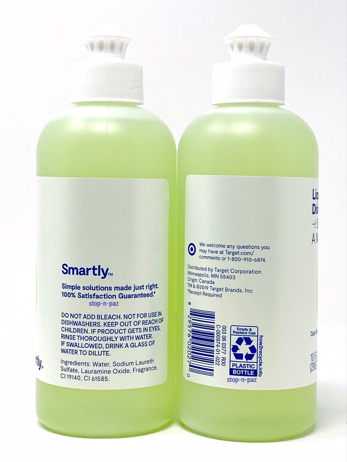 Smartly Liquid Dish Soap Smells Like A Meadow 10 Oz (4 Pack)