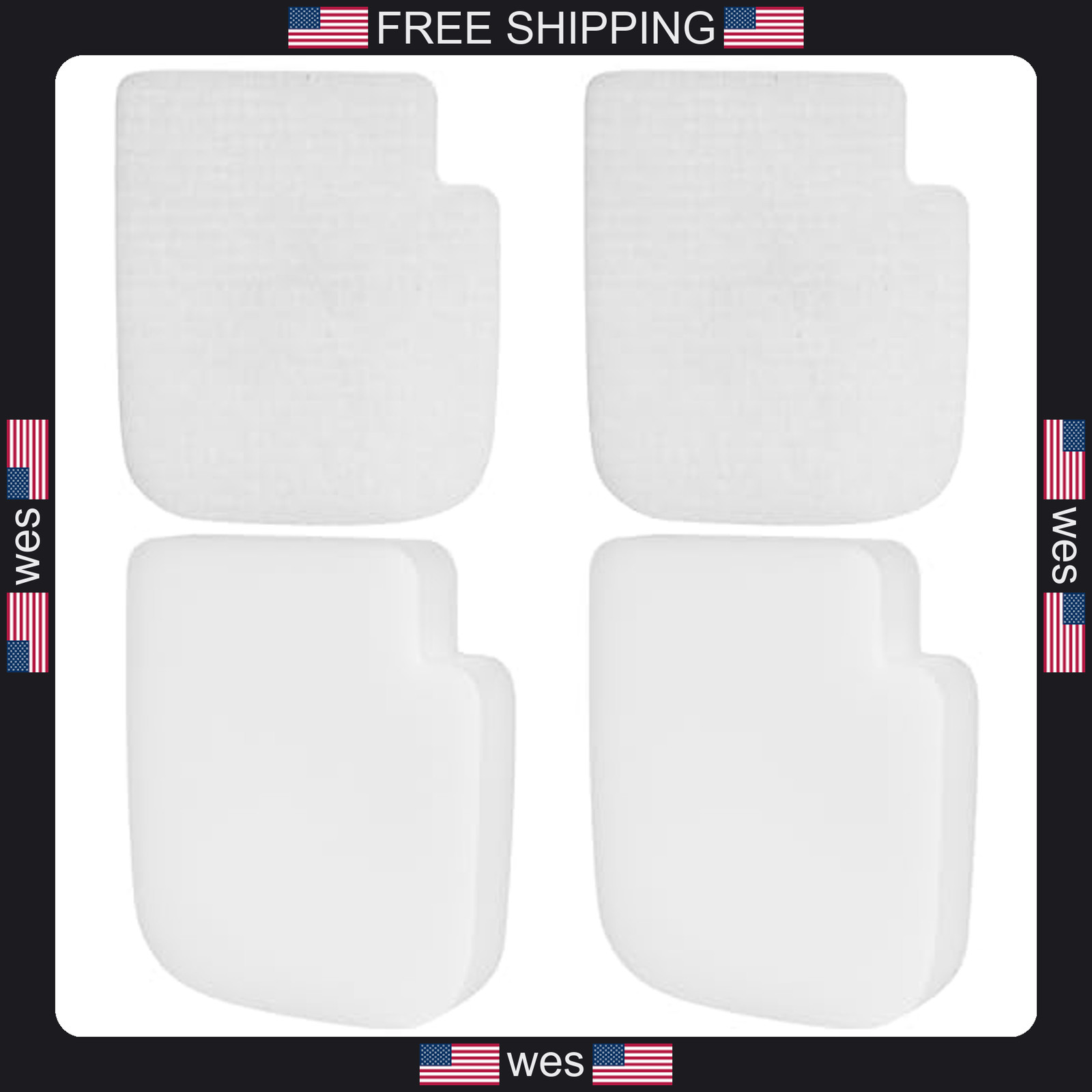 Shark Stratos Vacuum Foam Felt Filters 2 Pack for AZ3000 AZ3000C AZ3000W AZ3002