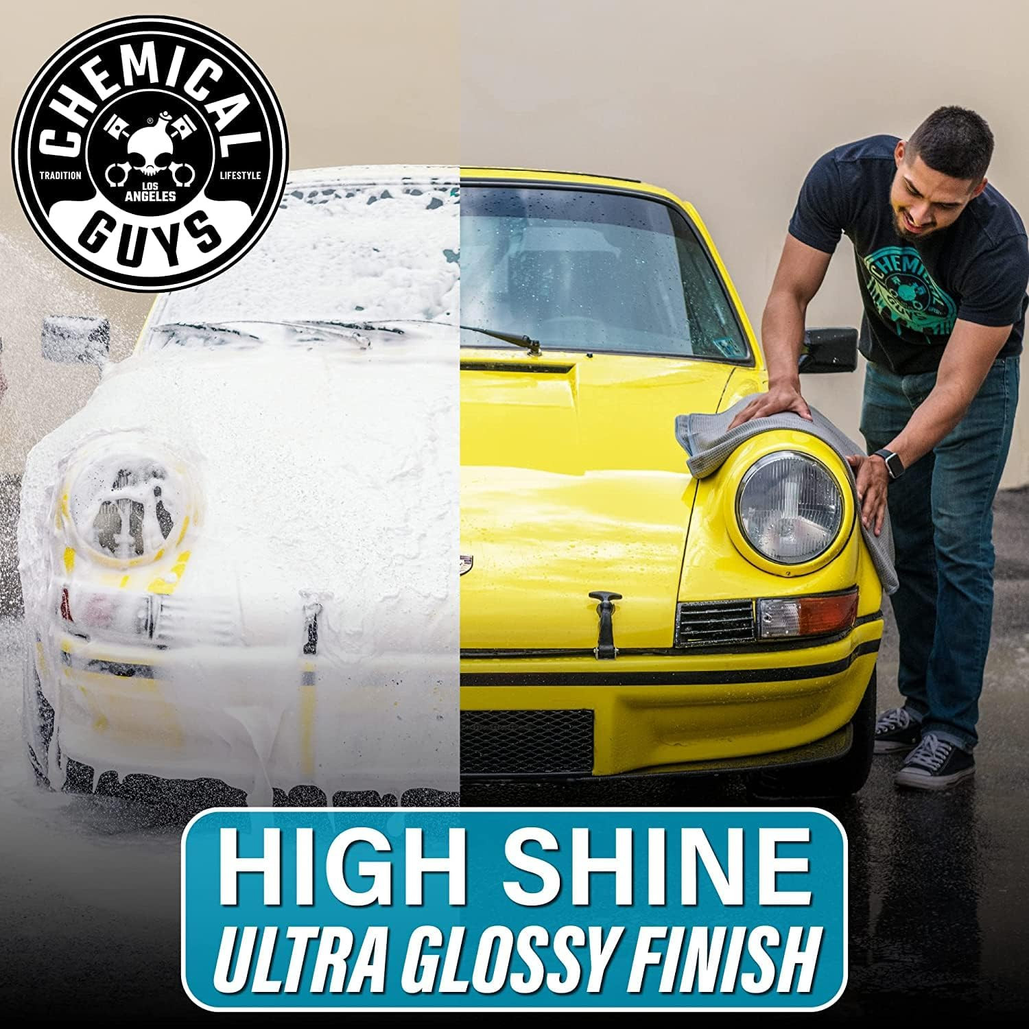 Hydrosuds Ceramic Sio₂ Shine High Foaming Car Wash Soap – Works with Foam Cannon