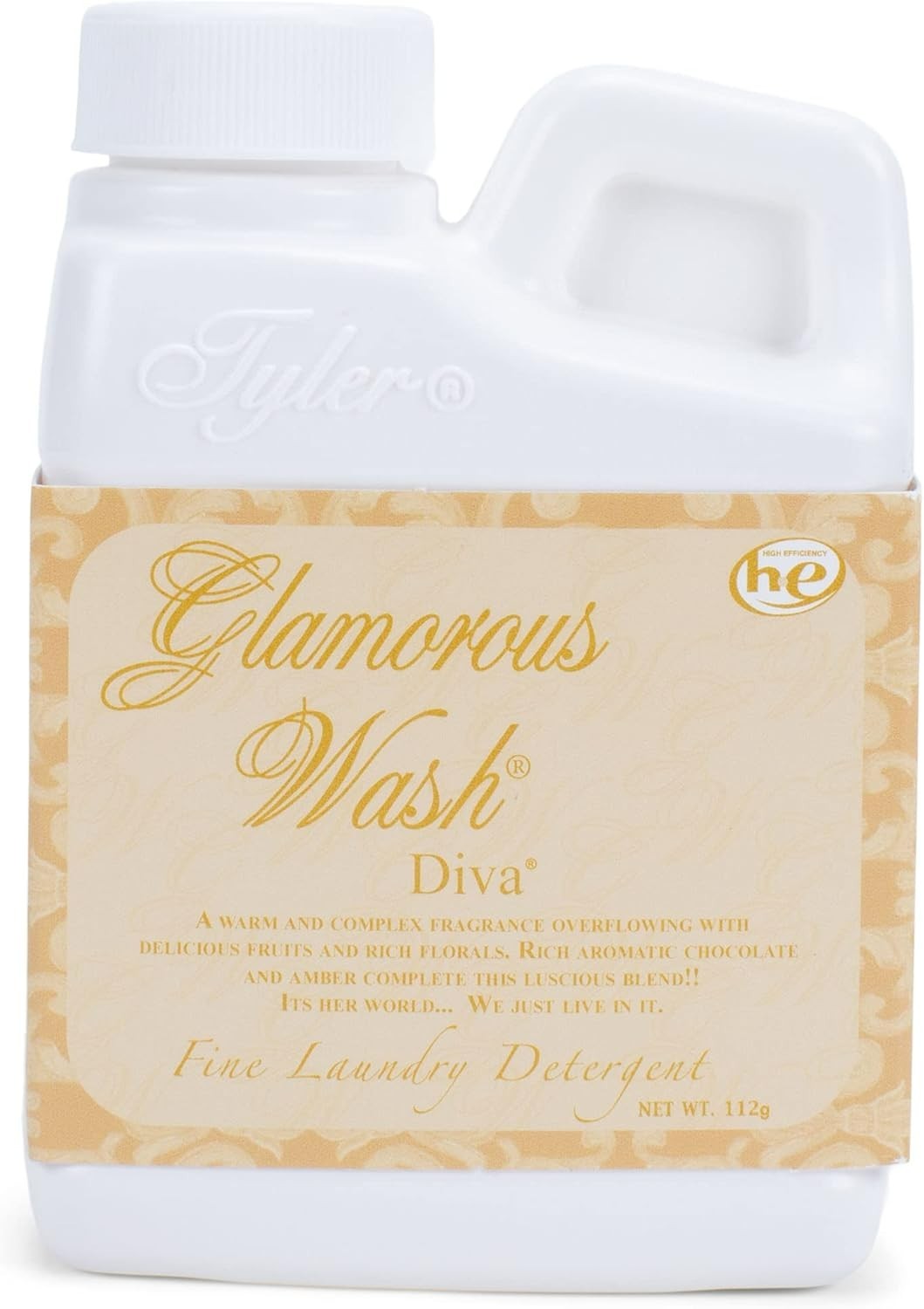 Tyler Candle Co Diva Scent Wash 4oz – Gentle for Delicate Fabrics