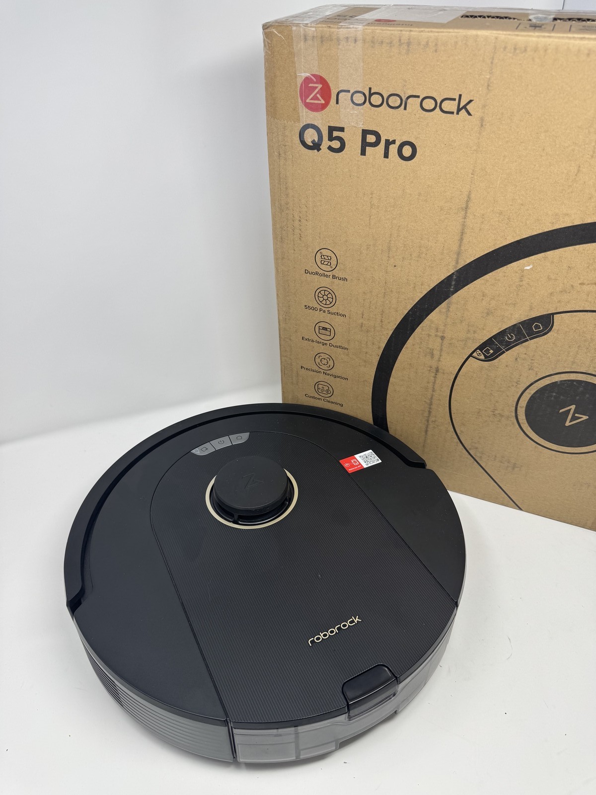 ROBOROCK Q5 PRO ROBOT VACUUM AND MOP COMBO 5500PA POWERFUL SUCTION – BLACK