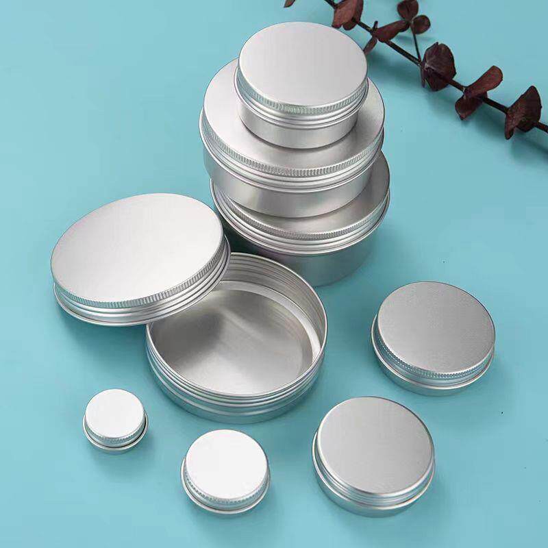 5-200ml Small Mini Round Tin Can Box Metal Jewelry Container Case 1/2/3/10/30pcs