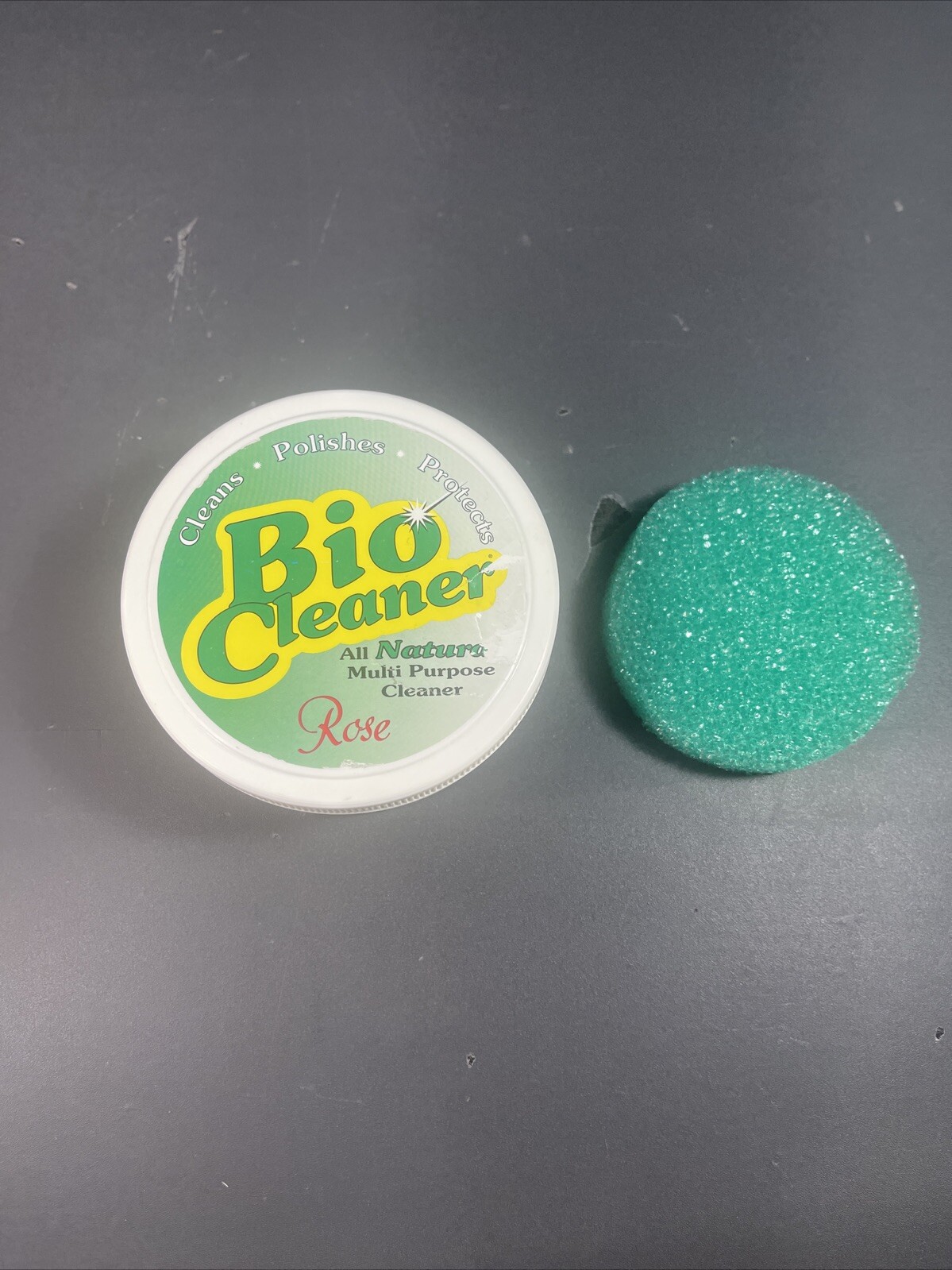 Bio Cleaner All Natural Cleaning Clay Rose Multi Purpose 17.5oz With Sponge NEW