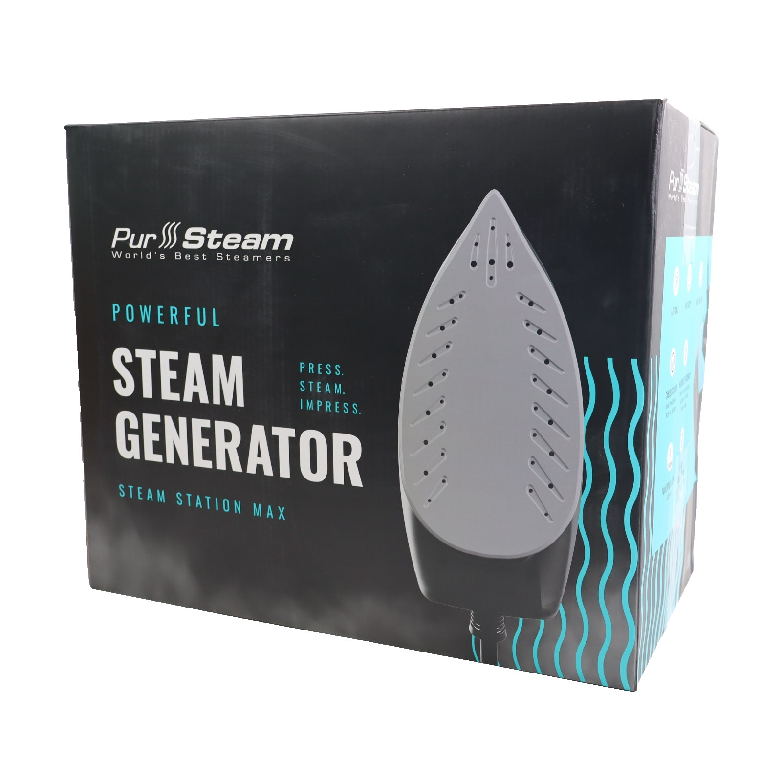Pursteam Steam Station Max Ceramic Soleplate Steam Iron for Clothes 1500W