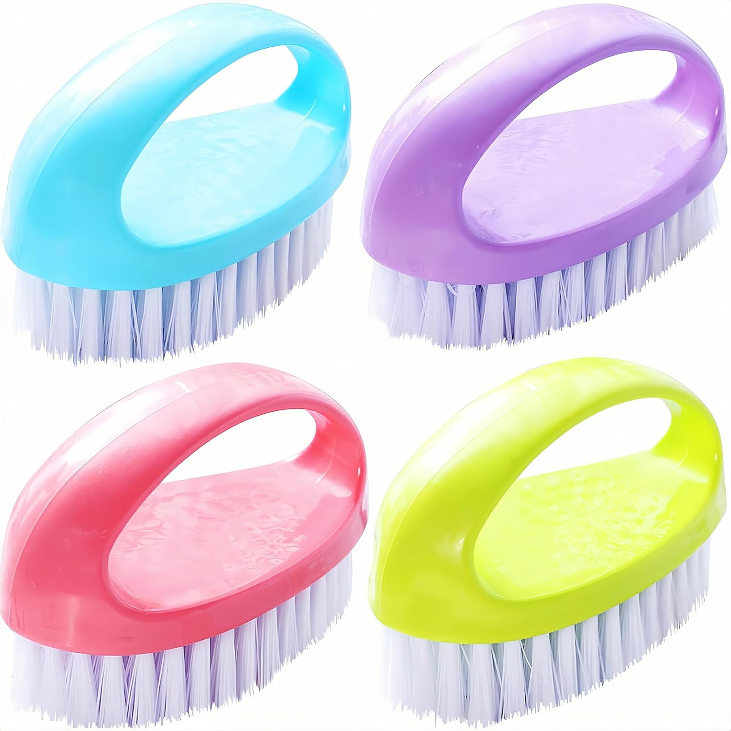 2 Pack Small Scrub Brush Nylon Bristle Grout Tile Sink Kitchen Cleaning