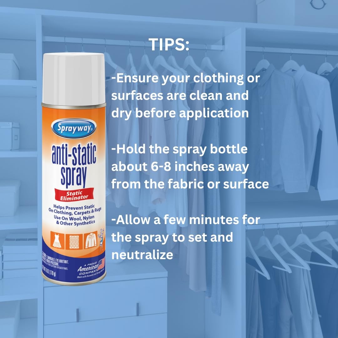 Sprayway Residue-Free Anti-Static 6 ounce (Pack of 1), No Artificial Color