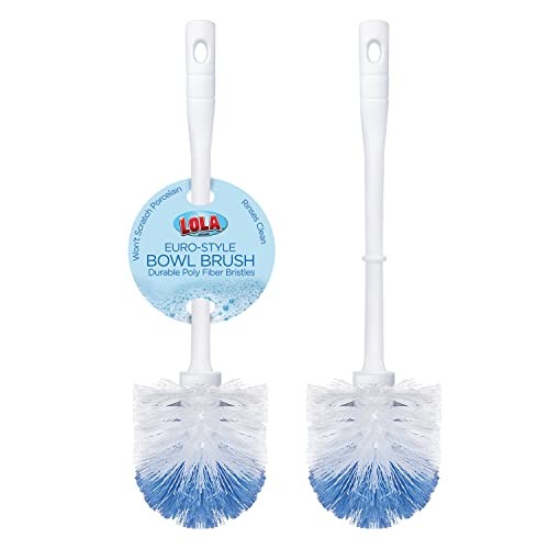 Durable Fiber Stiff Bristles, Compact Size, Non 2 Pack Classic Toilet Brush