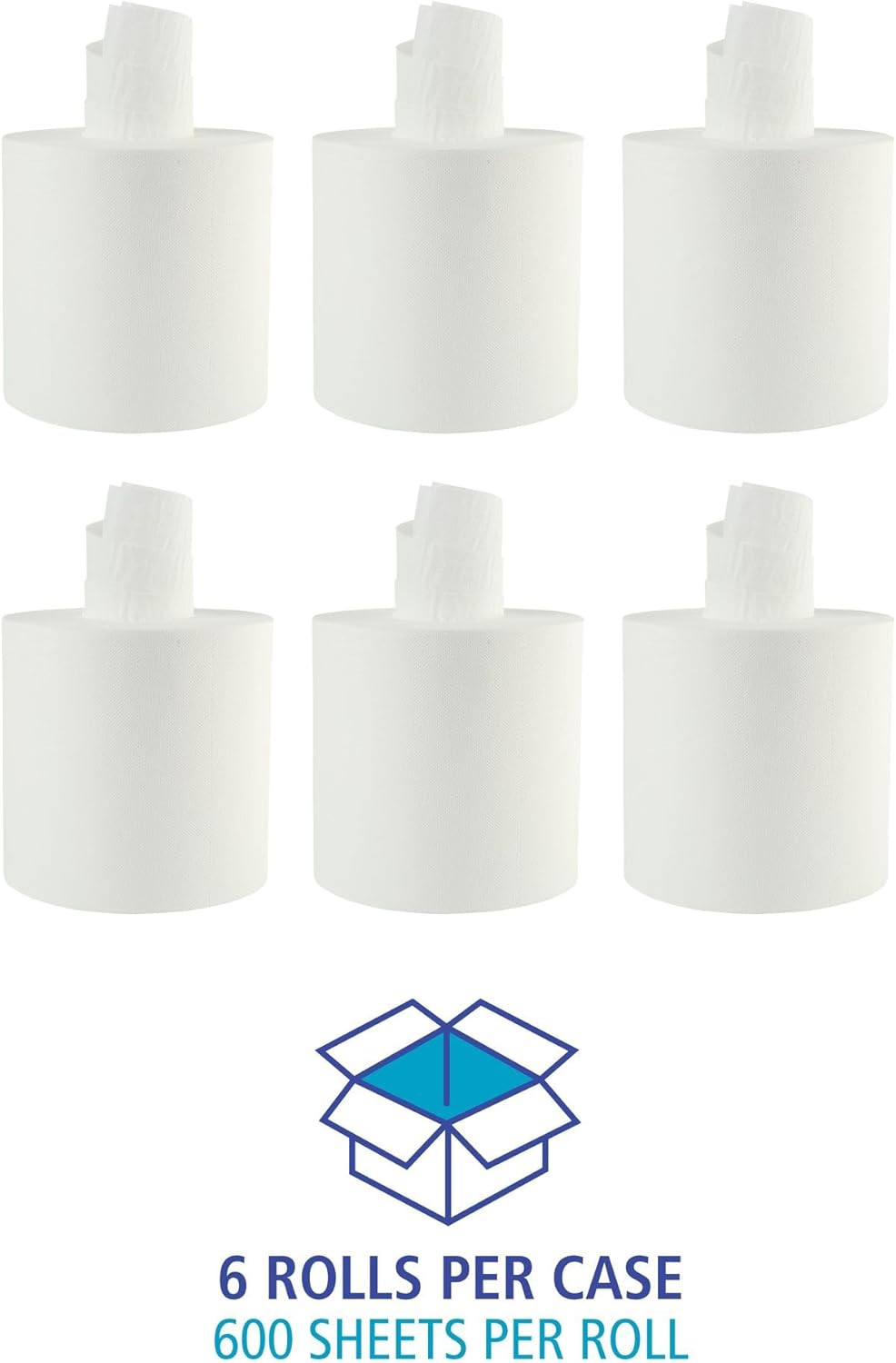 Boardwalk Bathroom Center-Pull Disposable Hand Paper Towel Roll, 2-Ply, 7.6 x 8.