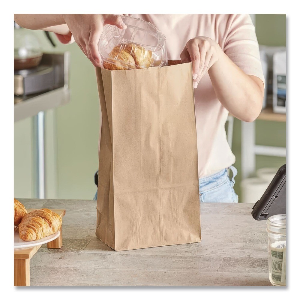 Paper Bags & Sacks GK12500 #12 Size Grocery Paper Bags – Kraft (500/Bundle) New