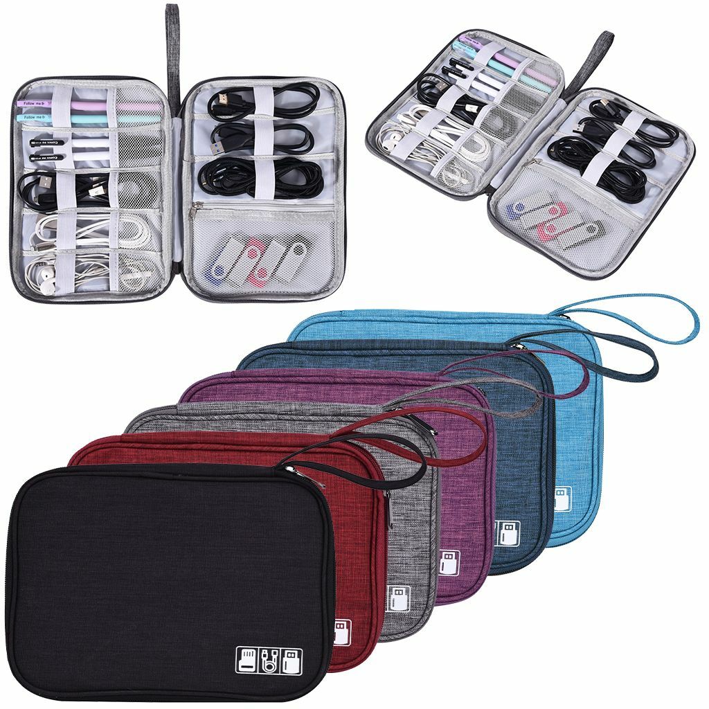 Electronic Accessories Cable Organizer Bag Travel USB Charger Storage Case Pouch