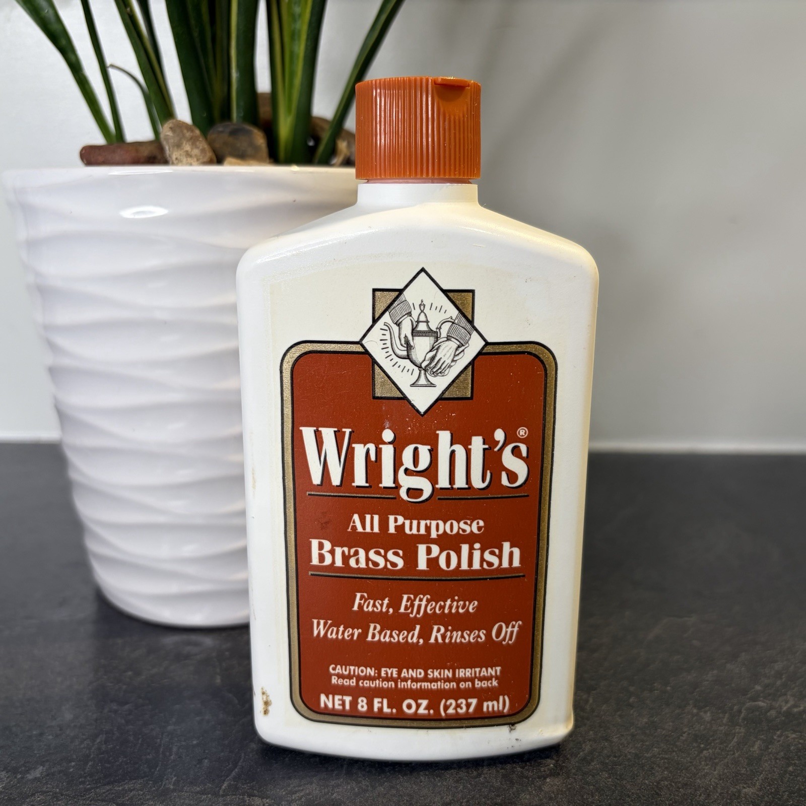 Wright’s Brass, Copper, Pewter, Chrome & Bronze Polish 8 oz UNUSED