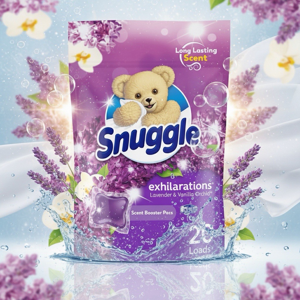 Snuggle Scent Booster Pacs Laundry 20 Count Lavender Scent New