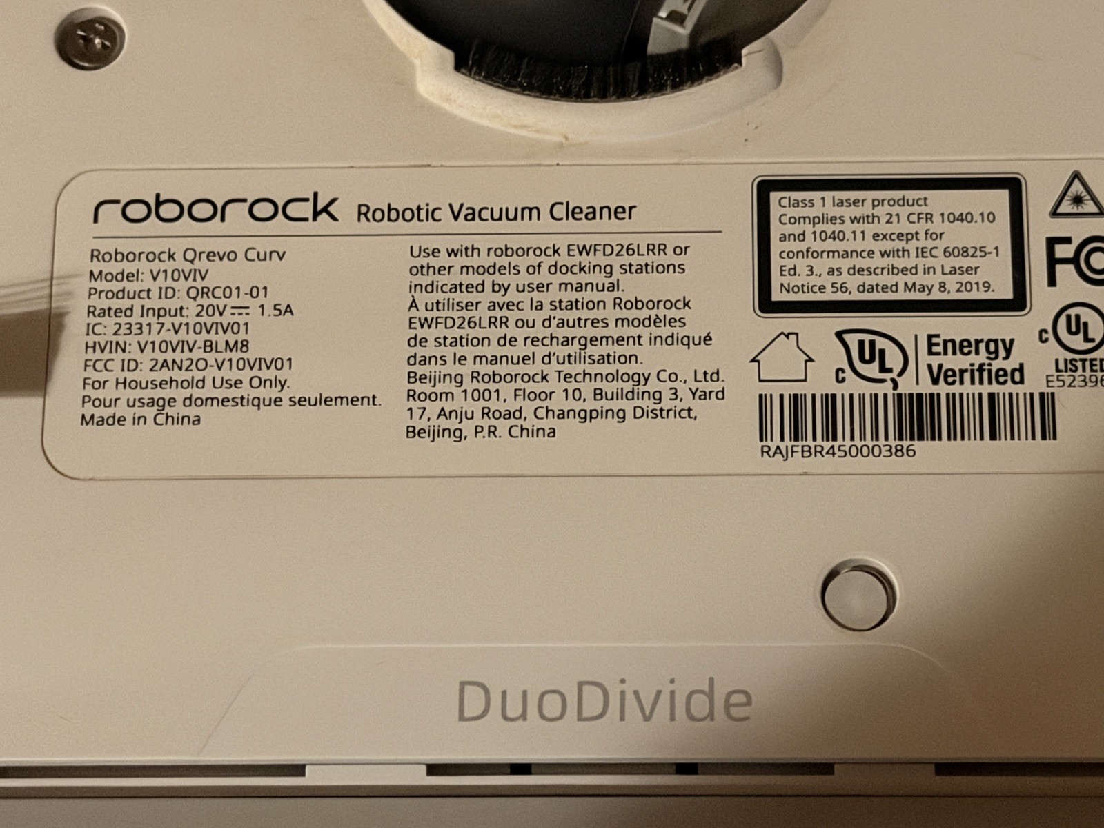 Roborock Q Revo Robot Vacuum, Self-Drying, Mop Lifting – VACUUM ONLY