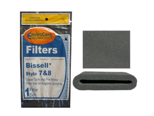 (1 Set) Bissell Vacuum style 7/8/14 Foam Filter Kit 3093