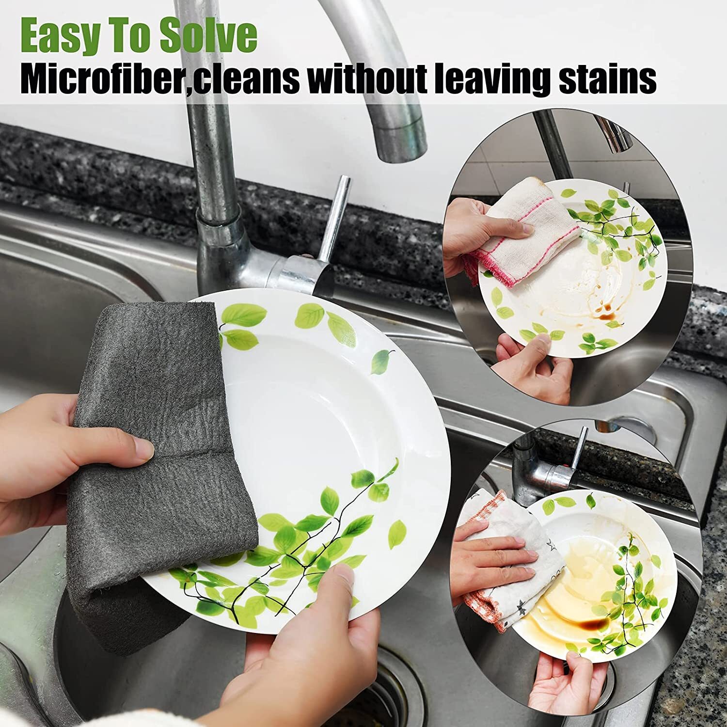 5-20 Thickened Magic Cleaning Cloth Reusable Thicken Microfiber Cleaning Rags