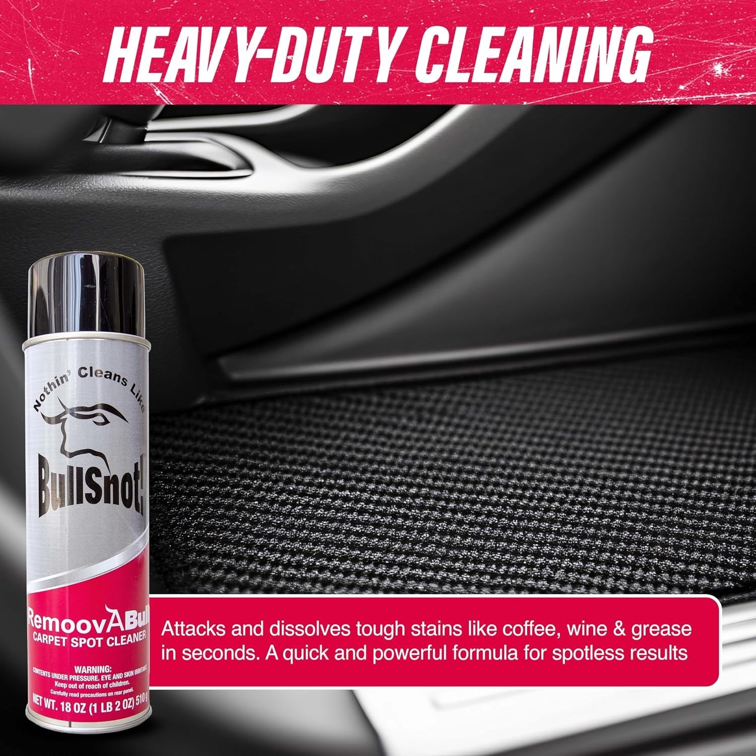 Carpet Spot & Upholstery Stain Remover – Fast Acting, Powerful Cleaner for Oi…