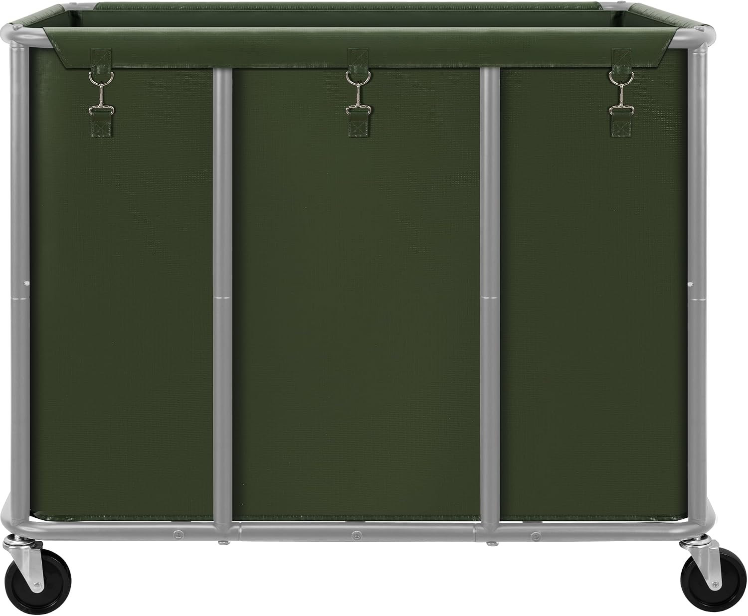Commercial Laundry Cart with Lockable Wheels, Large 420L Industrial