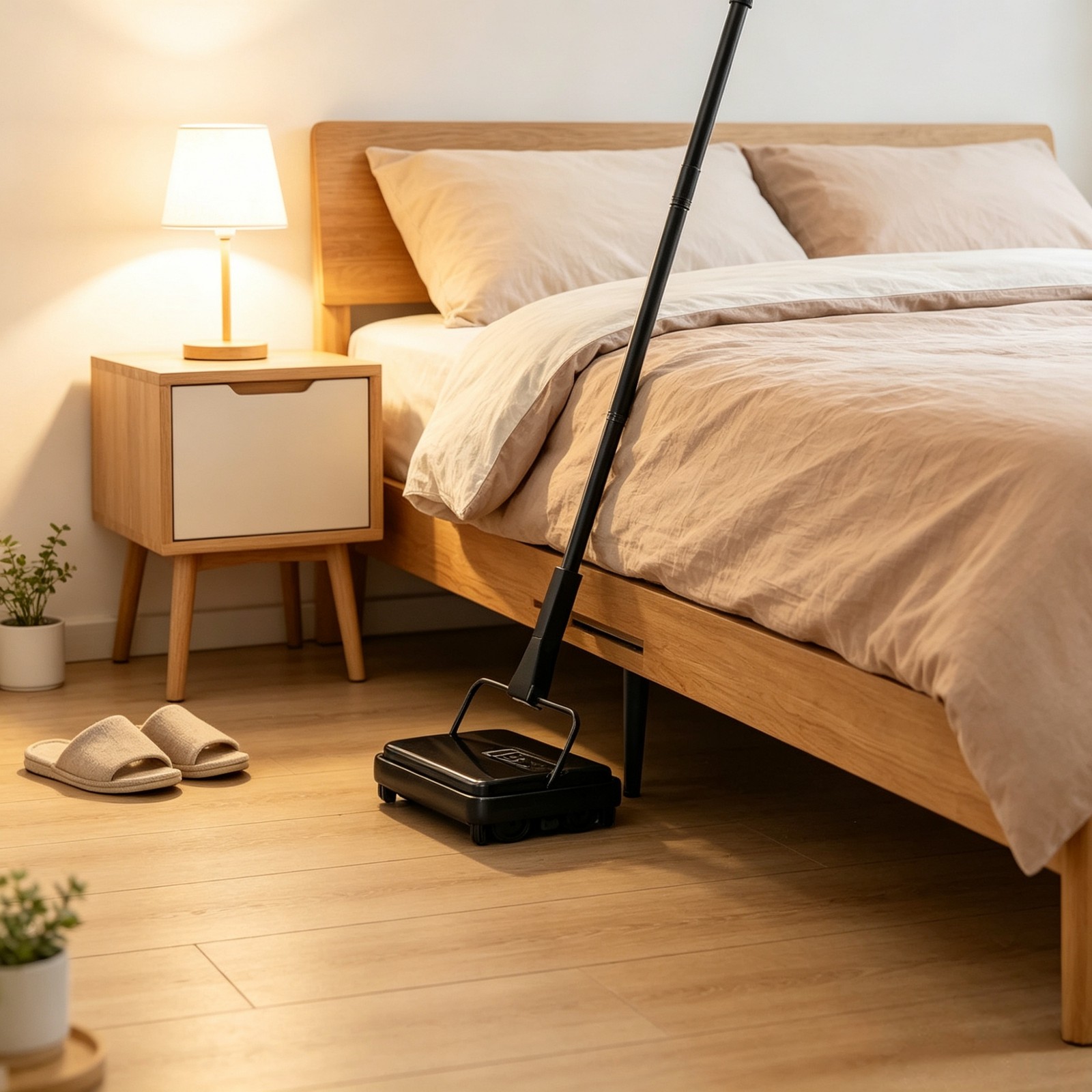 Manual Carpet Sweeper 7.87″ Sweep Path Non‑Electric 300ml Dustbin