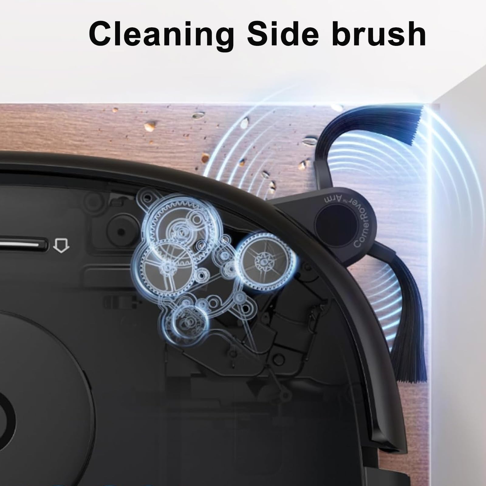 17Pc eufy E25/E28 Kit: 1 Main Brush, 2 Mop, 6 Side, 4 HEPA, 4 Bags