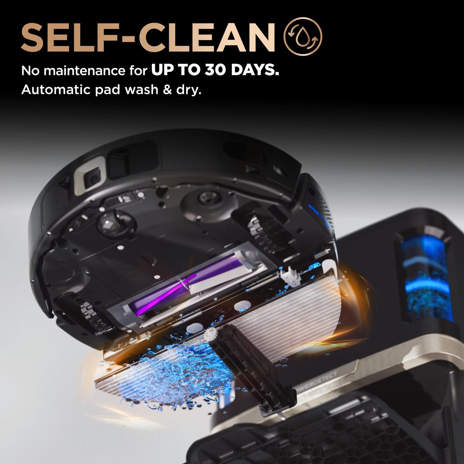 Shark – Robot Vacuum & Mop PowerDetect NeverTouch Pro, Combo, Self-Emptying &…