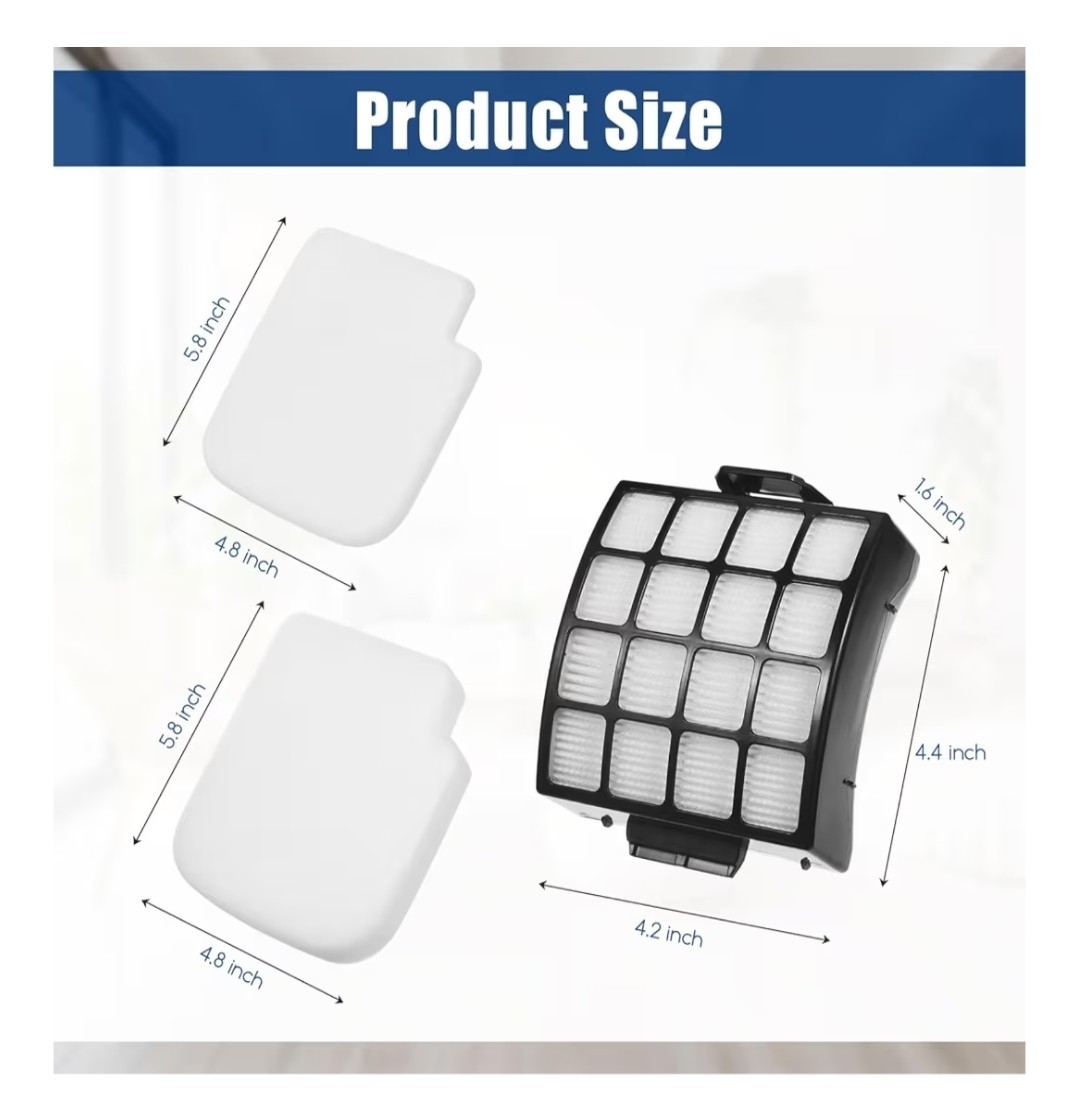 Replacement Filters for Shark Stratos AZ3002 AZ3000 AZ3000W Duoclean Powerfins U