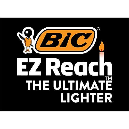 BIC EZ Reach Lighter, Assorted Colors, 40-Count Tray (Colors Will Vary), Grea…