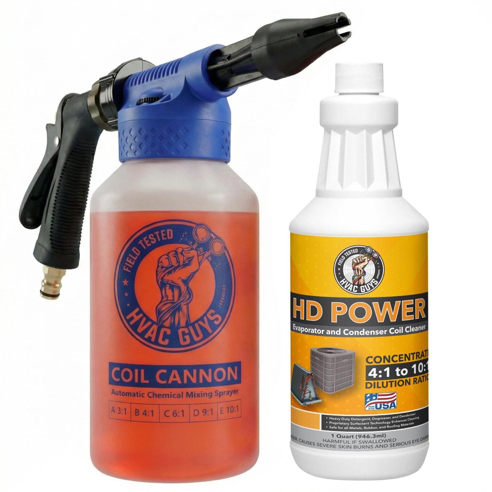 High-Power AC Coil Cleaner & Cannon Bundle – Efficient HVAC Cleaning Tool