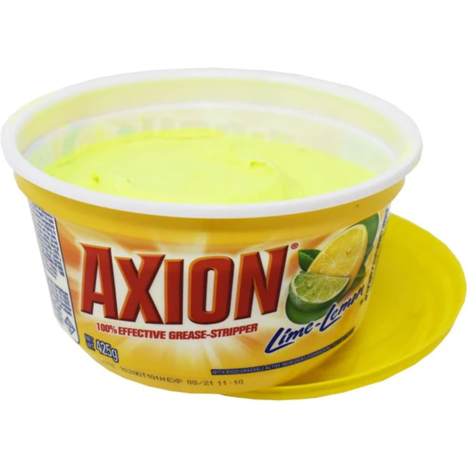 Axion Lime Lemon 100% Grease Stripper – Dishwashing Paste, 15oz.