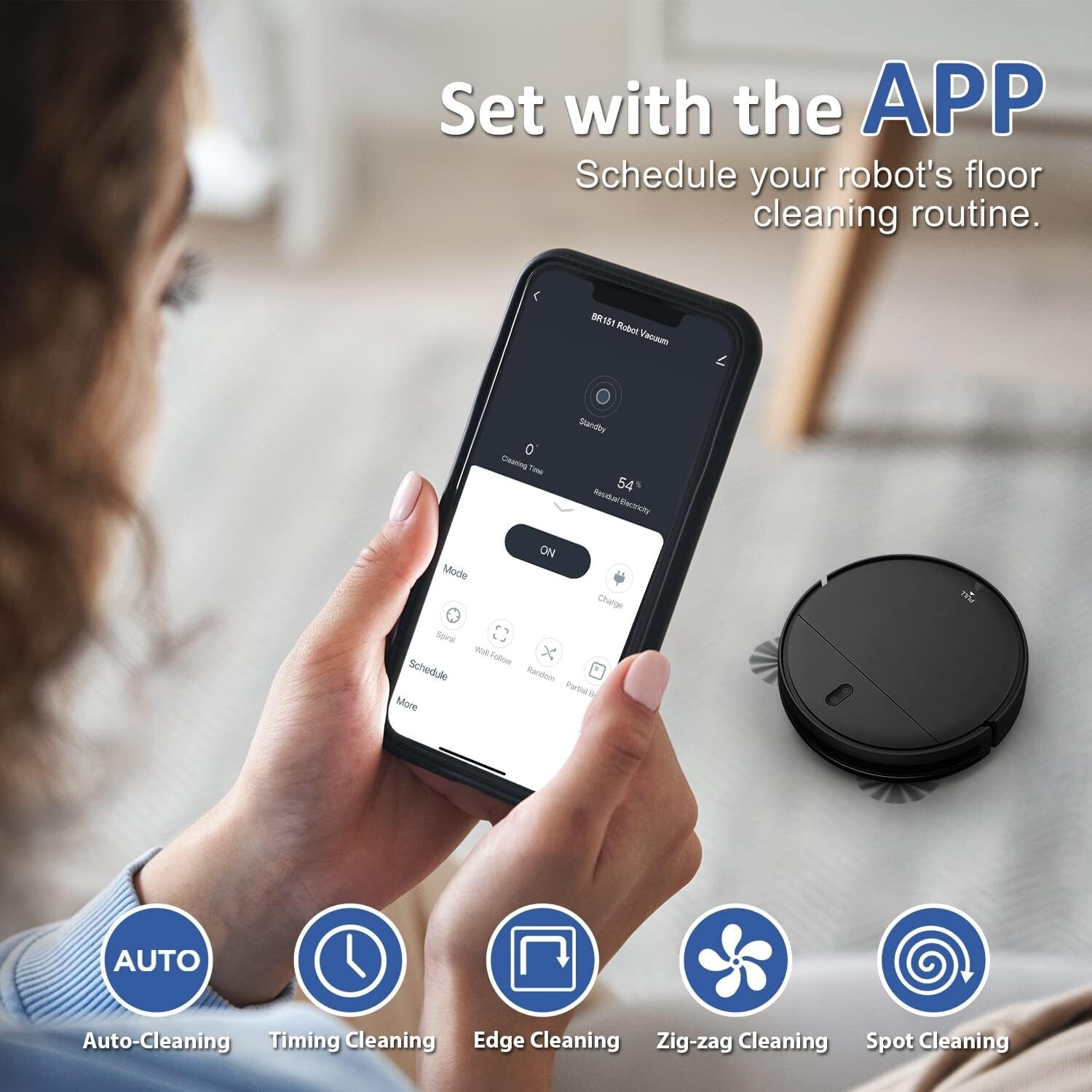 Robot Vacuum and Mop Combo, 2 in 1 Robot Mop and Vacuum, Robotic Vacuum / ALexa