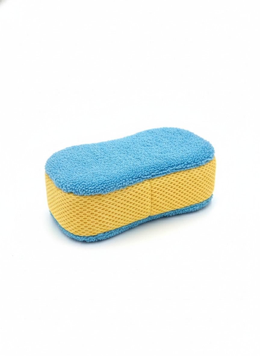 MR.DIY Microfiber Wash Sponge – Dual-Sided Cleaning Tool – 23cm x 11cm x 6.5cm